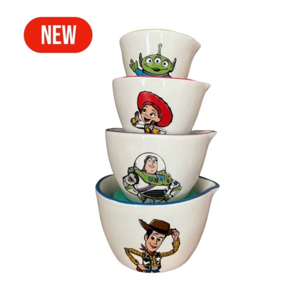 Rae Dunn x Disney Toy Story 4-Piece Measuring Cup Set | 2024